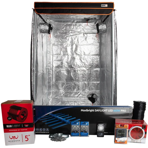 Maxibright Daylight 660w Pro LED Grow Tent Kit